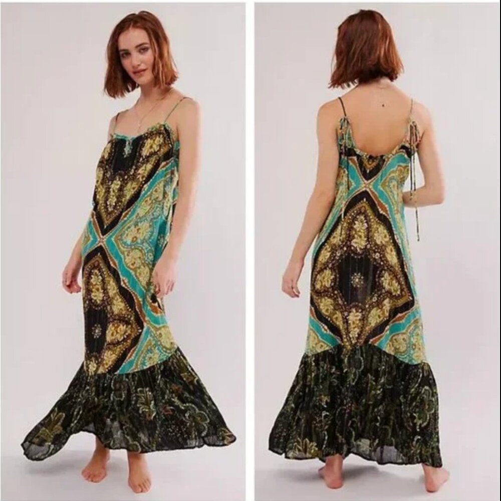 New! Intimately Free People Mojave Mermaid Maxi Slip Dress XS S L